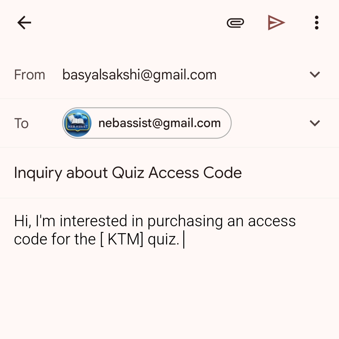 Placeholder: Image illustrating typing package choice in email